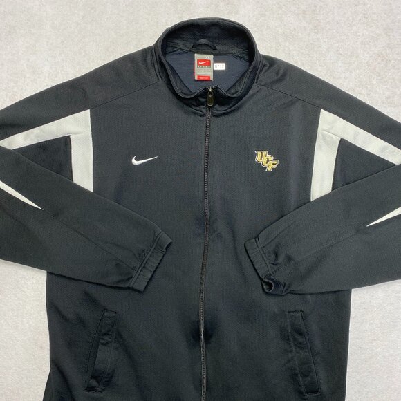 UCF Knights Track Jacket Men's XL Black Nike Full Zip Embroidered Nike - Picture 1 of 13
